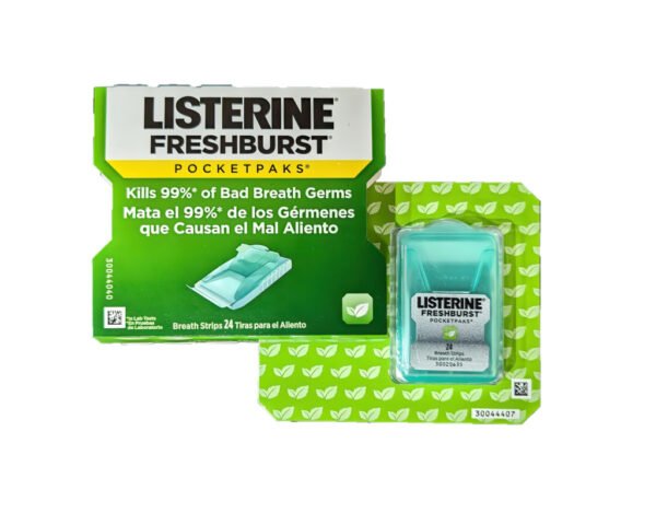 Listerine Freshburst PocketPaks 24 Strips 12ct