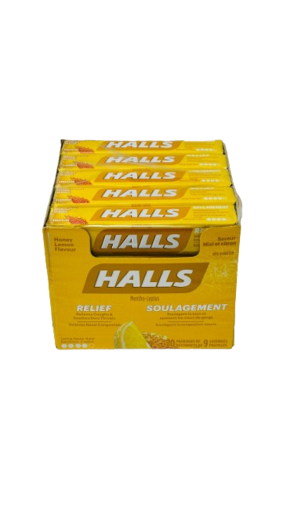Halls Honey Lemon 20ct