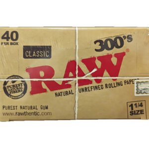 Raw Rolling Paper Classic 300's 1-1/4 40ct