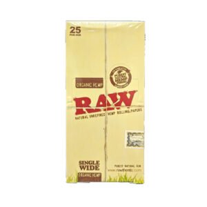 Raw Rolling Paper Organic Single Wide 25ct