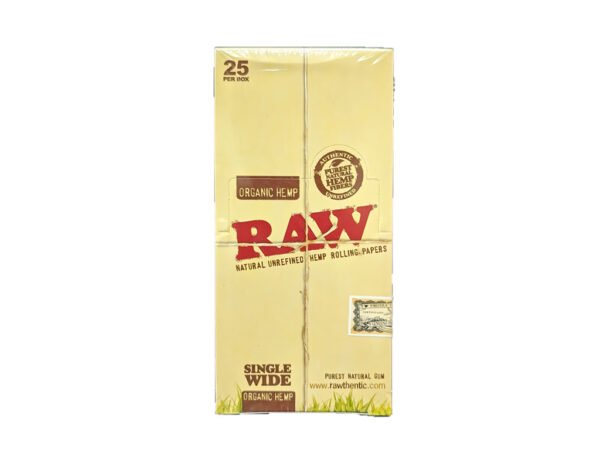 Raw Rolling Paper Organic Single Wide 25ct