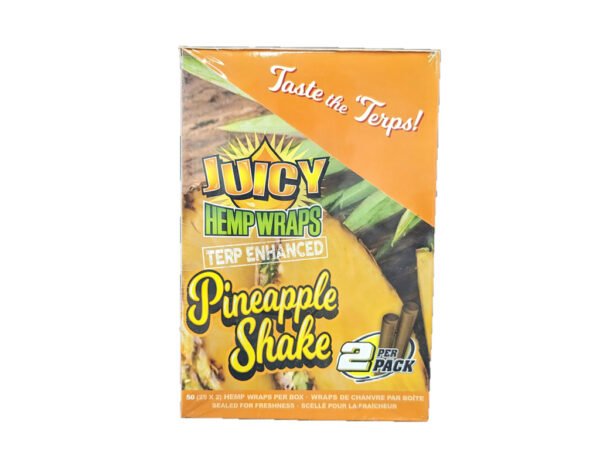 Juicy Hemp Wraps Pineapple Shake 2 Pack 25ct