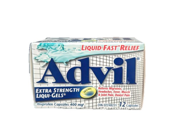 Advil Extra Strength Liquid Gel 400mg 12 capsules