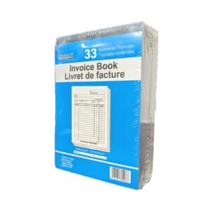 Zoran Invoice Book 33 Numbered Triplicate