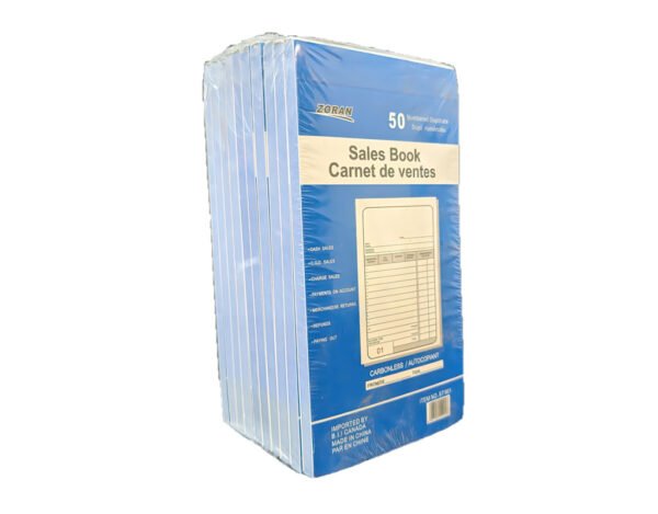 Zoran Sales book 50 Numbered Duplicate