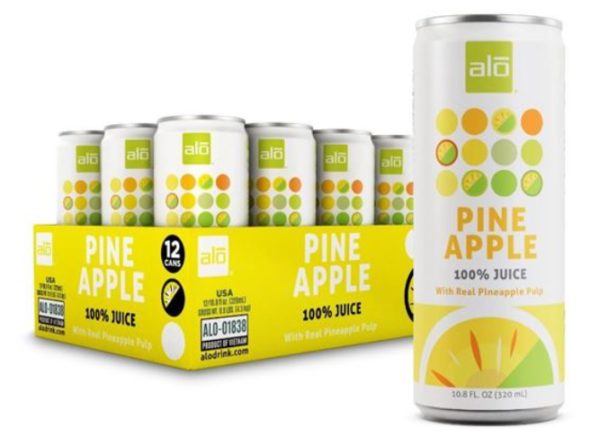 Alo Nfc Pineapple Juice 12x320ML