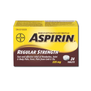 Aspirin Regular Strength Tablets Acetylsalicylic Acid Tablets USP 325mg 24ct