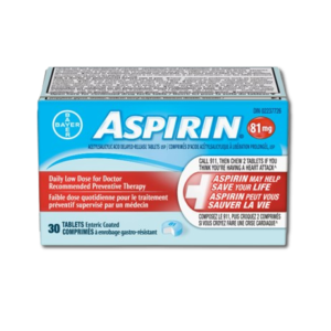 Aspirin 81mg Acetylsalicylic Acid Delayed-Release Tablets USP 30ct