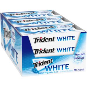 Trident White Peppermint 16 Pc 9 Ct