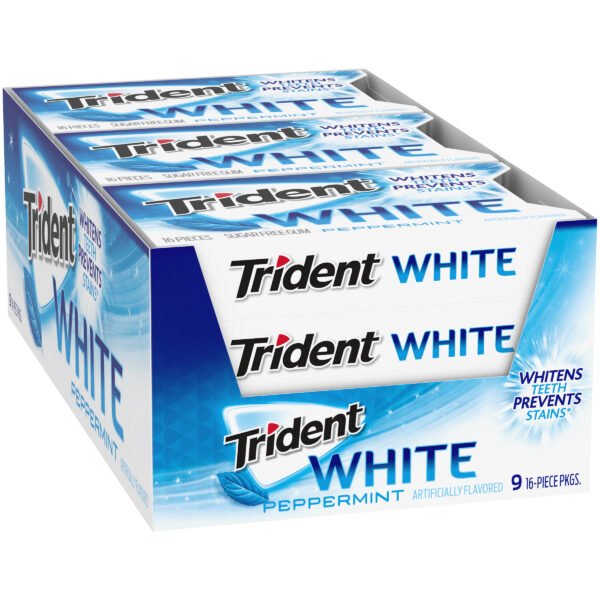 Trident White Peppermint 16 Pc 9 Ct