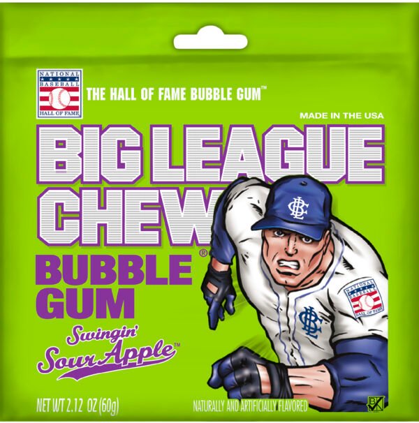 BIg League Chew Sour Apple 12ct