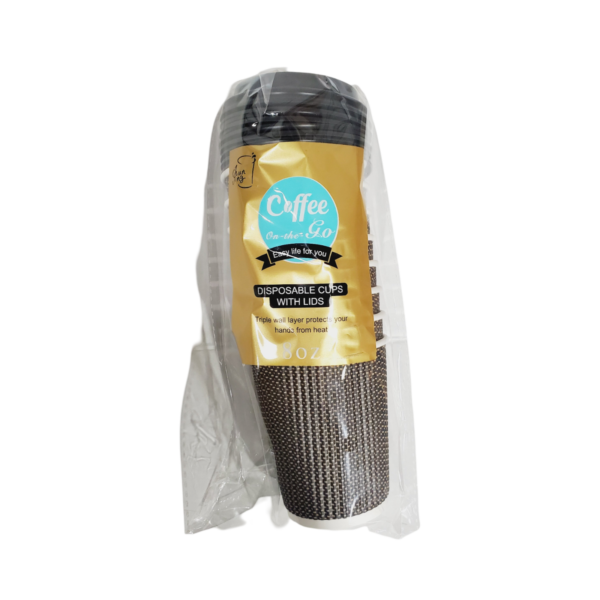 Coffee on the Go Disposable Cups With Lids 8pc