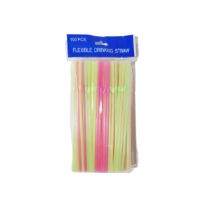 Flexible Drinking Straws 100Pcs