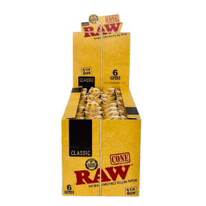 Raw Cone 1-1/4 6pck 32ct