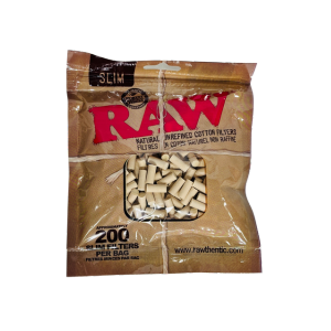 Raw Natural Unrefined Cotton 200 Filters Bag