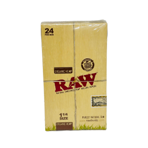 Raw Organic Hemp 1-1/4 Cone 24pck