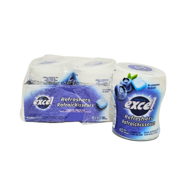 Excel Refreshers Jar Blueberry Sugar Free 6ct