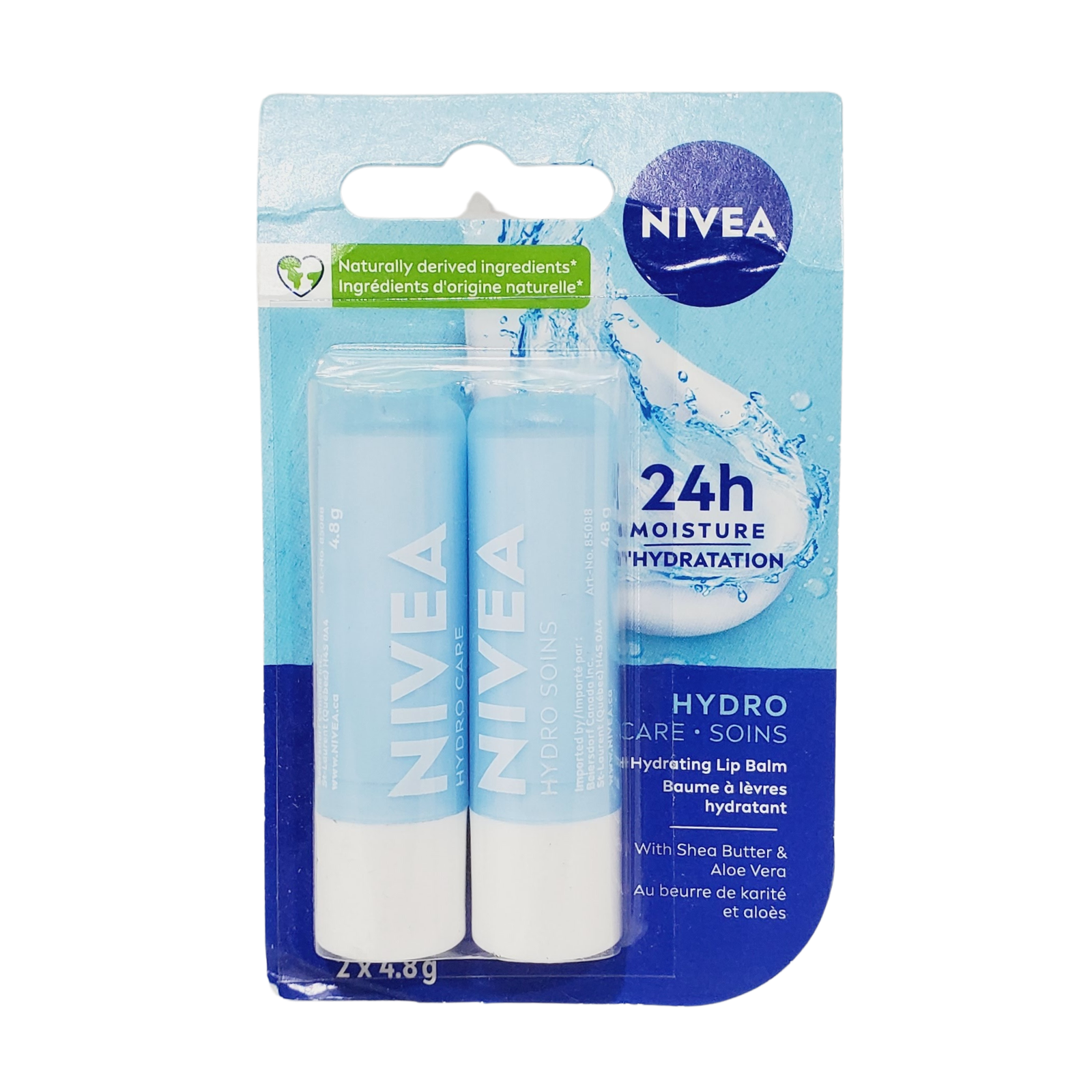 Nivea Lip Balm Hydro 2pk