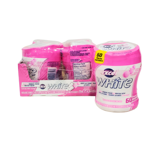 Excel White Jar Bubblemint Sugar Free 6ct