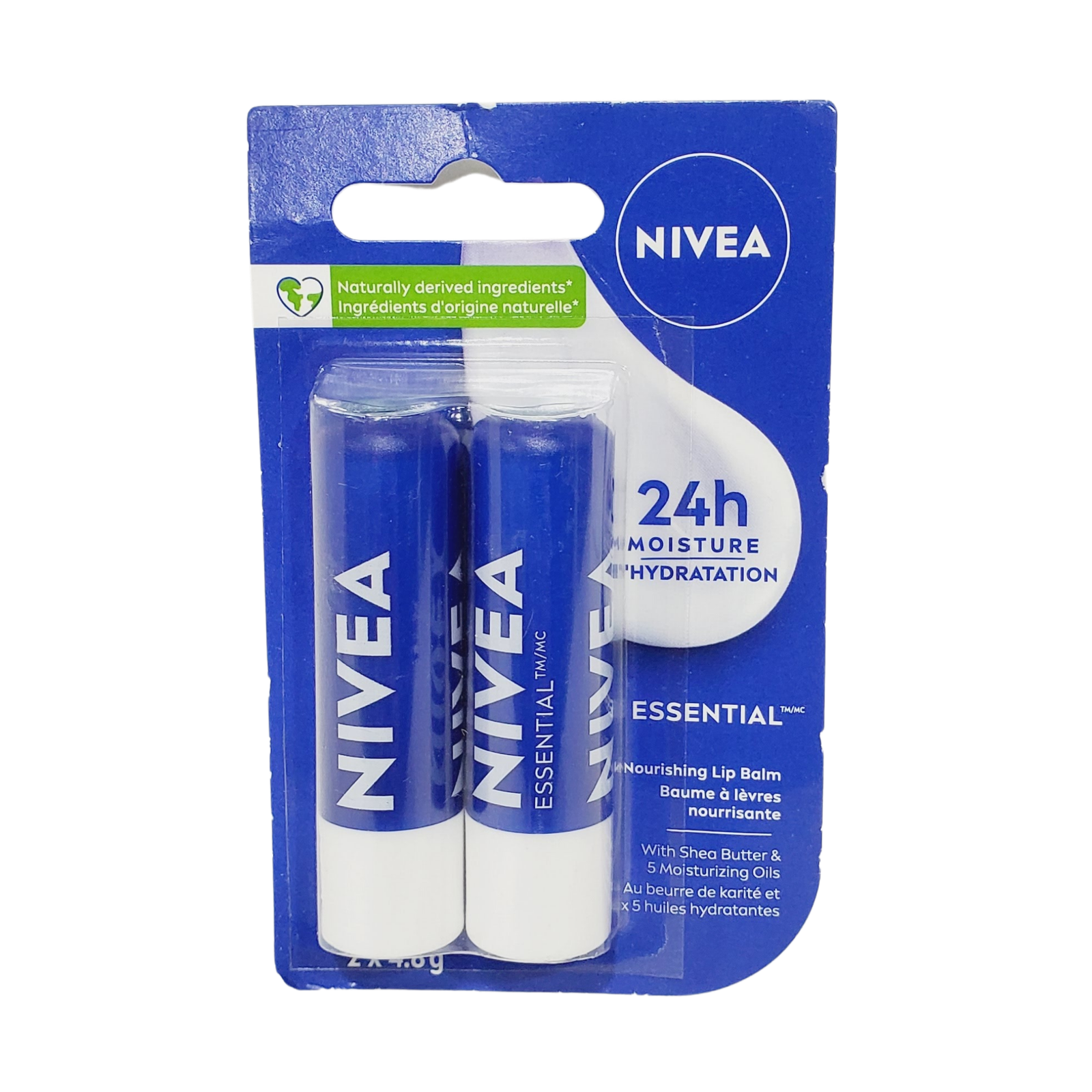 Nivea Lip Balm Essential 2pk