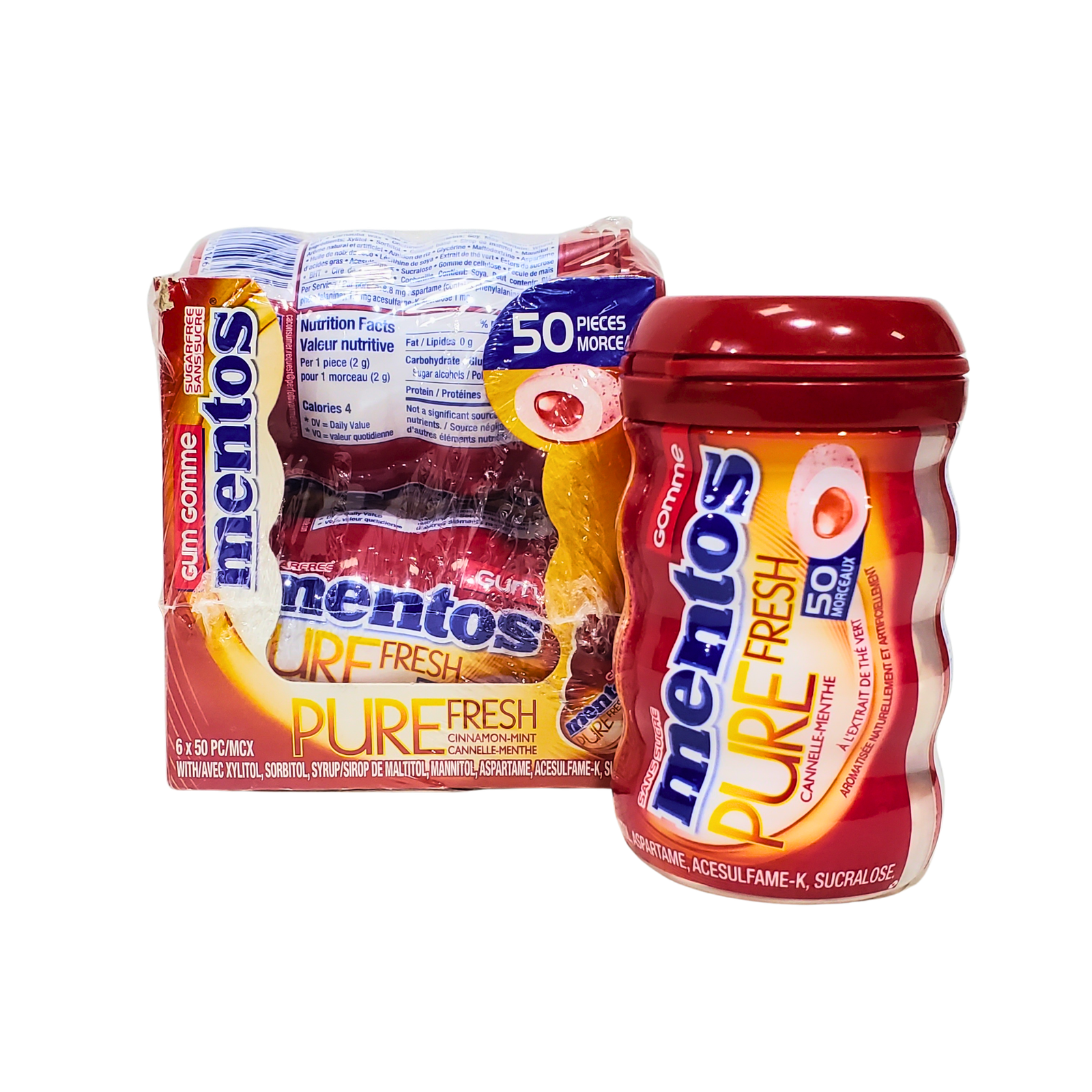 Mentos Jar Cinnamon Mint 6ct