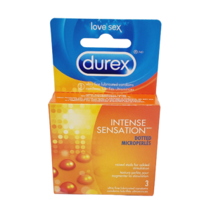 Durex Dotted Microperlés (Orange) 3pck 6ct