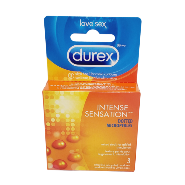 Durex Dotted Microperlés (Orange) 3pck 6ct