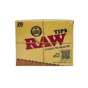 Raw Tips Authentic Pre Rolled Tips 20pck