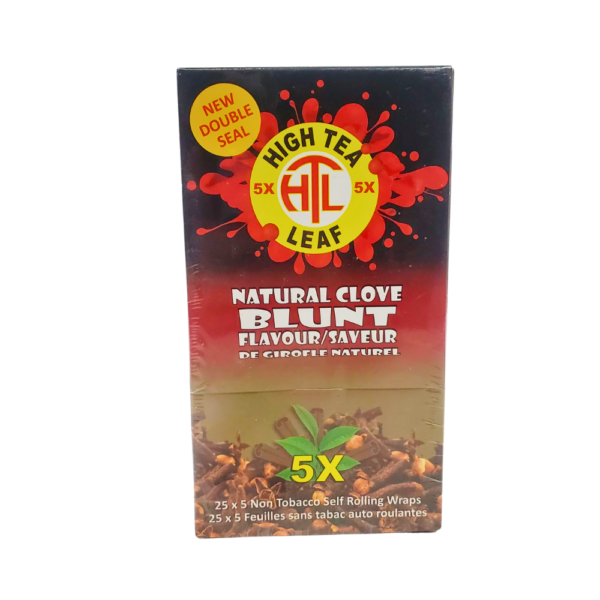 High Tea Natural Clove Blunt 5pck 25ct