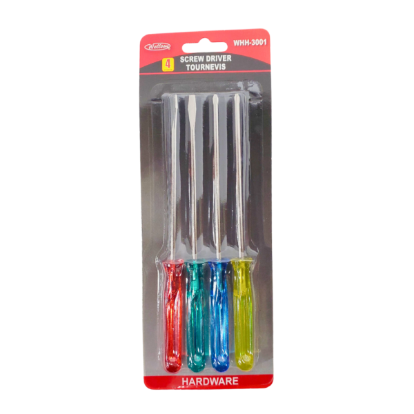Wellson Screw Driver 4pk