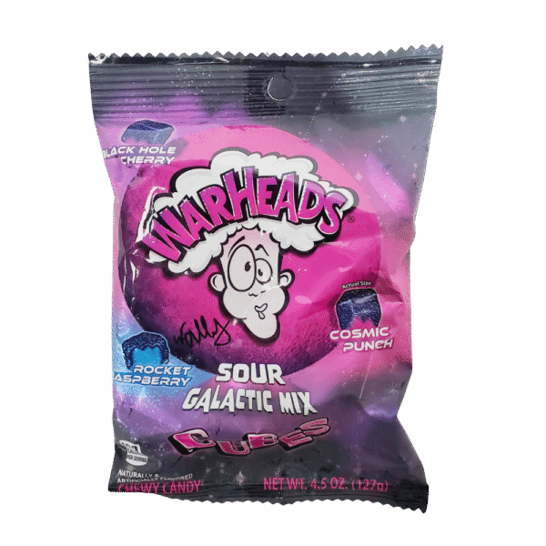 Warheads Sour Galactic Mix Cubes 127g