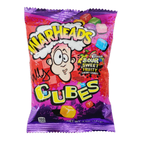 Warheads Sour & Sweet Fruity Cubes 141g