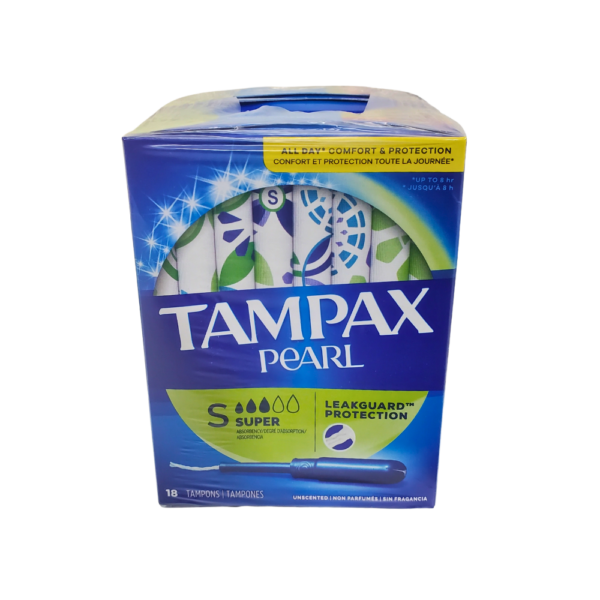 Tampax Pearl Super 18 Tampons 3ct