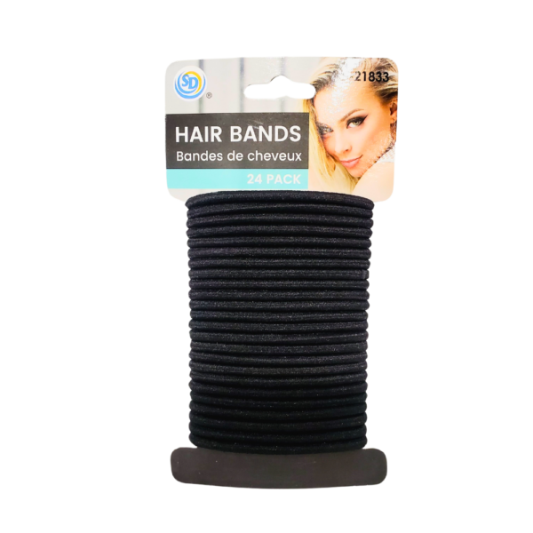 Hair Bands Black 24ct