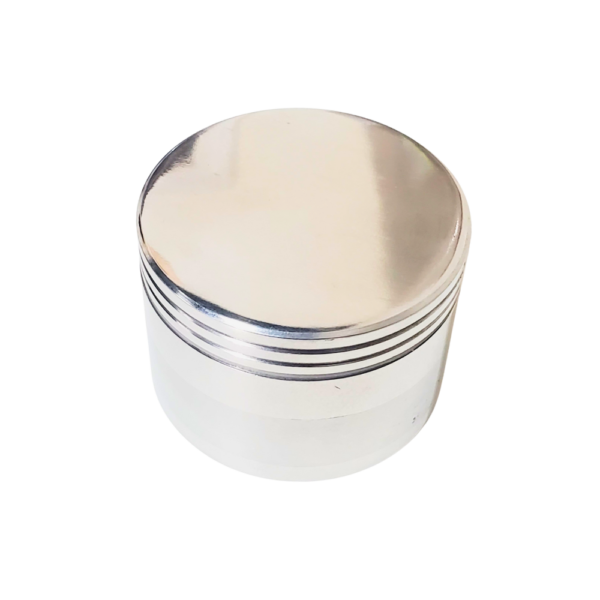 Tobacco Grinder Metal Silver 076 Each