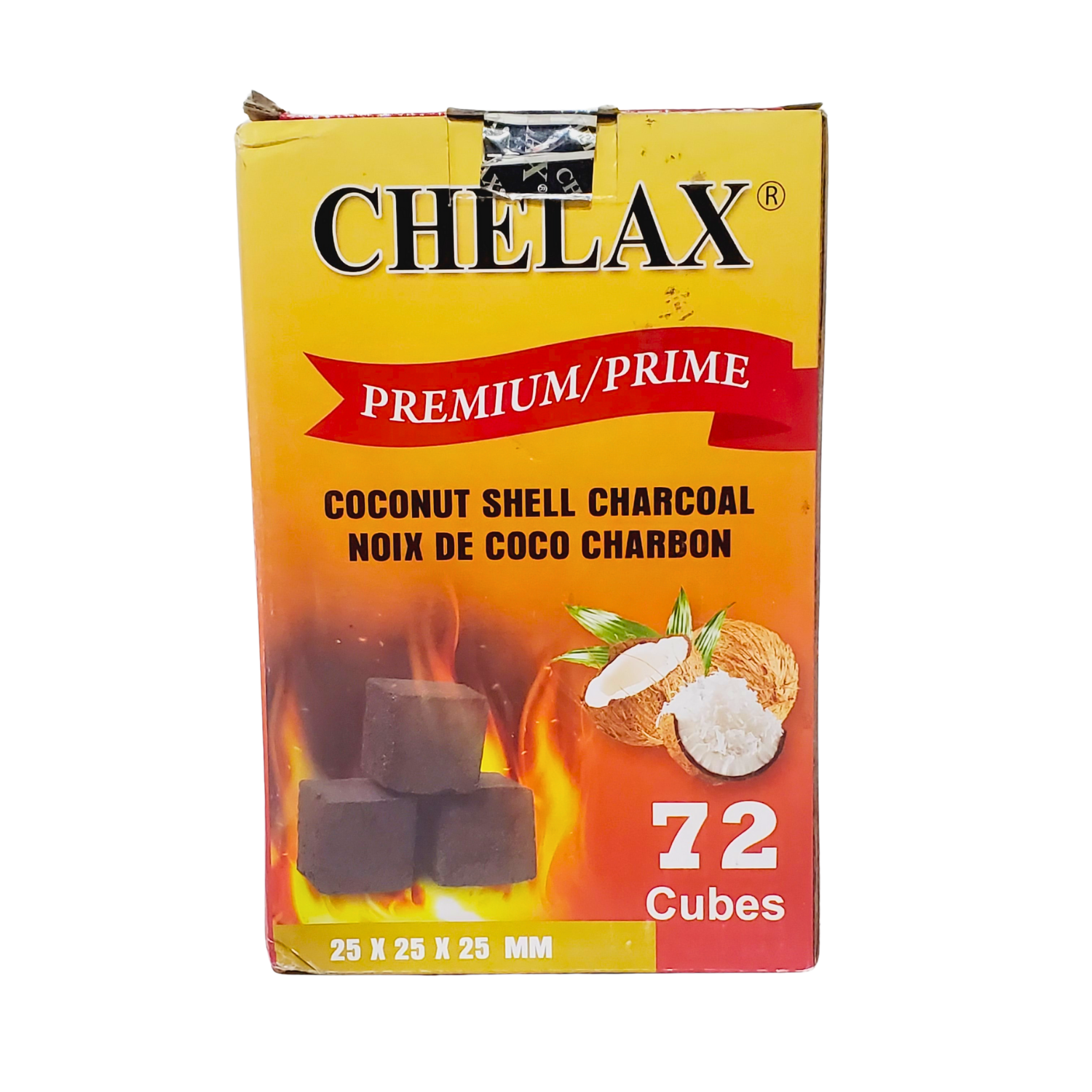 Chelax Coconut Shell Charcoal 72 Cubes