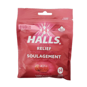 Halls Cherry Flavor Peg Bag 14ct