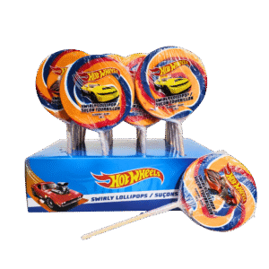 Hotwheels Swirly Lollipops 24x100g