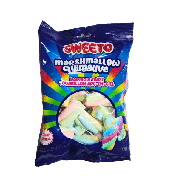 Sweeto Marshmallow Rainbow Twist 100g