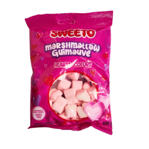 Sweeto Marshmallow Hearts 100g