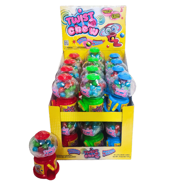Twist Chew Gumball Machine 24x30g