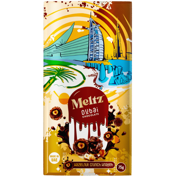 Meltz Dubai Chocolate Hazelnut Crunch Knafeh 75g