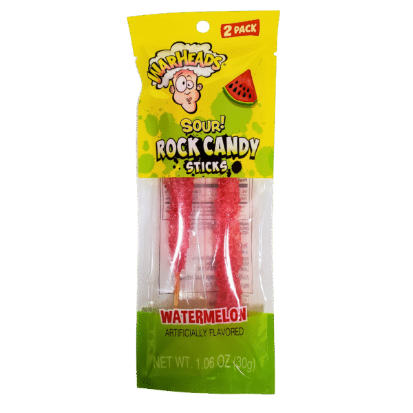 WarHeads Rocky Candy Sticks Watermelon 2pck 12ct