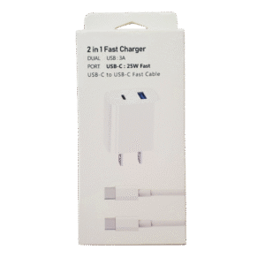 2in1 Fast Charger & USB-C-USB-C Cable