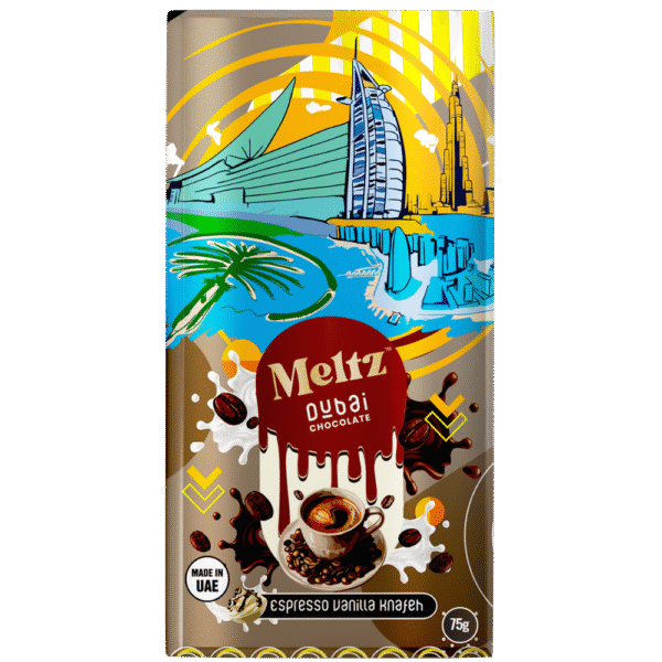 Meltz Dubai Chocolate Espresso Vanilla Knafeh 75g