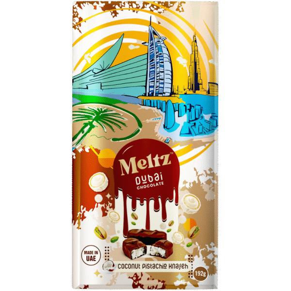 Meltz Dubai Chocolate Coconut Pistachio Knafeh 192g