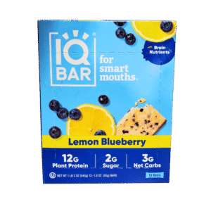 IQ Protein Bar Lemon Blueberry 12X45g