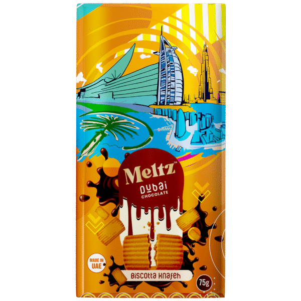 Meltz Dubai Chocolate Biscotta Knafeh 75g