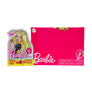 Barbie Popping Candy With Lollipop 24ct