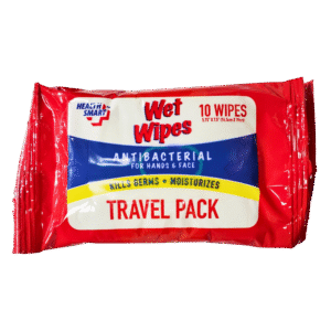 Wet Wipes Antibacterial Travel 3 Pack
